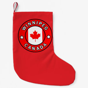 Winnipeg Canada Small Christmas Stocking