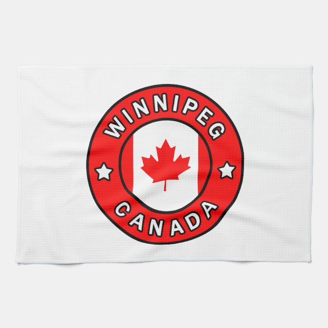 Winnipeg Canada Tea Towel (Horizontal)