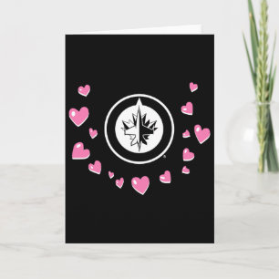 Winnipeg Jets Valentine Love Nhl Officially Licens Card