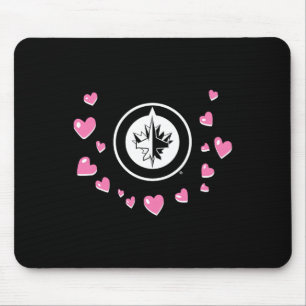 Winnipeg Jets Valentine Love Nhl Officially Licens Mouse Mat