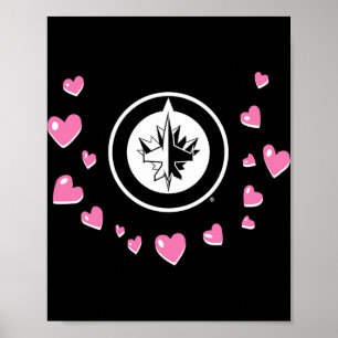 Winnipeg Jets Valentine Love Nhl Officially Licens Poster