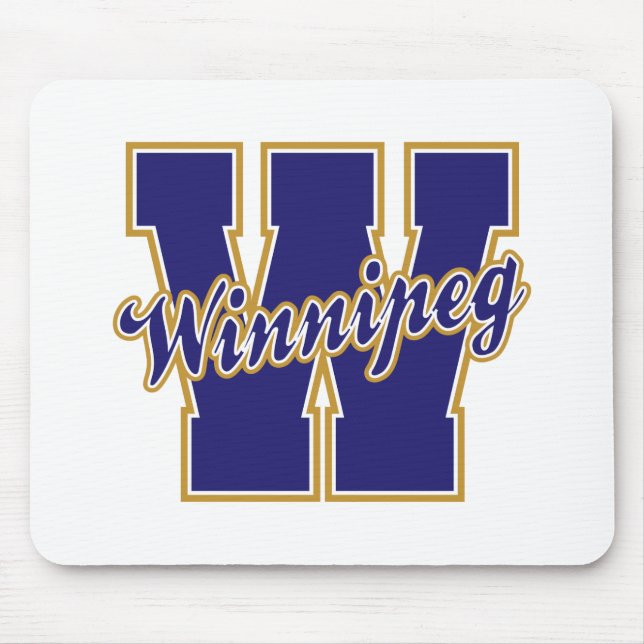 Winnipeg Letter Mouse Mat (Front)