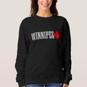 Winnipeg Manitoba Maple Leaf Canada Canadian Flag Sweatshirt