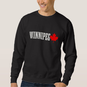 Winnipeg Manitoba Maple Leaf Canada Canadian Flag Sweatshirt