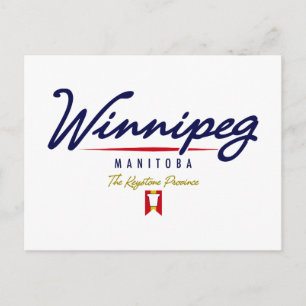 Winnipeg Script Postcard