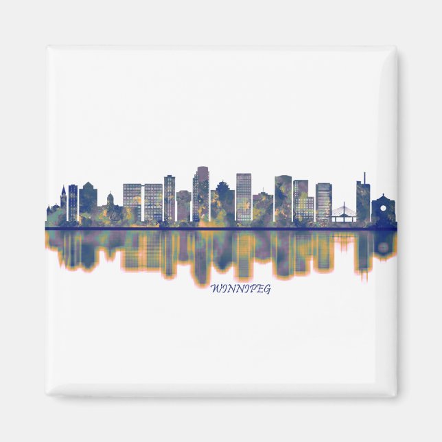 Winnipeg Skyline Magnet (Front)