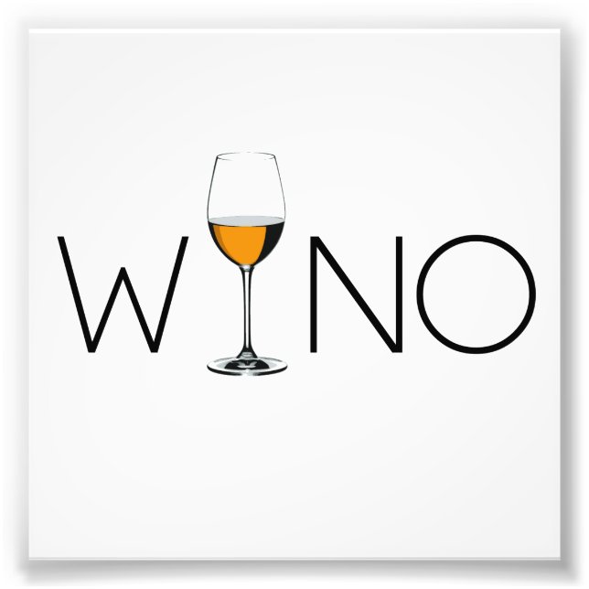 Wino Wine Lover Glass Photo Print (Front)