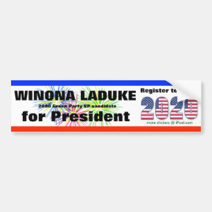 WINONA LADUKE FOR PRESIDENT 2020 - BUMPER STICKER