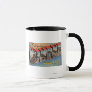 Winona, Minnesota - Large Letter Scenes Mug