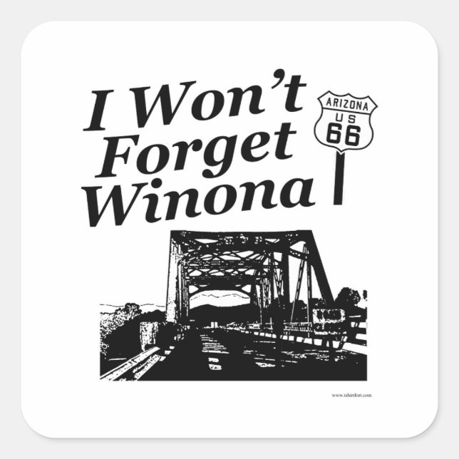 Winona on 66 square sticker (Front)