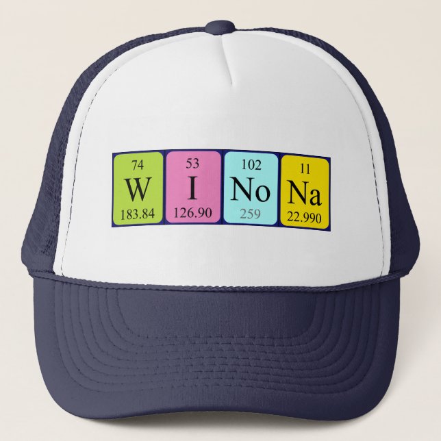 Winona periodic table name hat (Front)