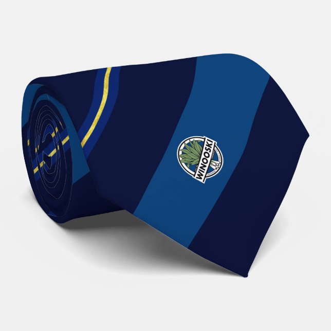 Winooski (Vermont) city flag Neck Tie (Rolled)