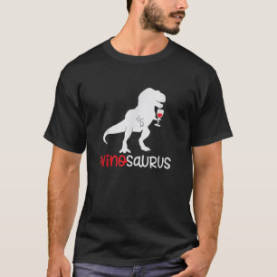 Winosaurus Wino Saur Women Wine Lover Funny Dino L T-Shirt