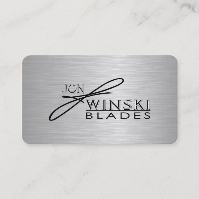 Winski Blades Sample Business Card (Front)