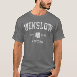 Winslow Arizona AZ Vintage Athletic Sports Design  T-Shirt