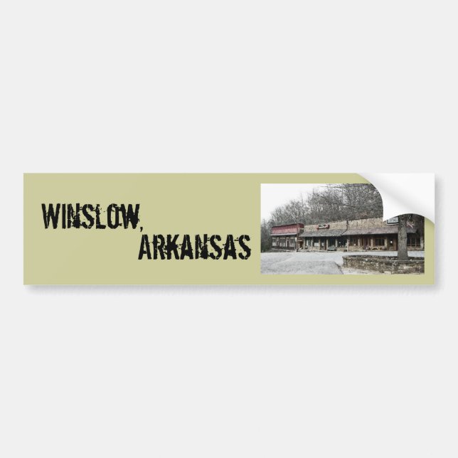 Winslow ,Arkansas Bumper Sticker (Front)