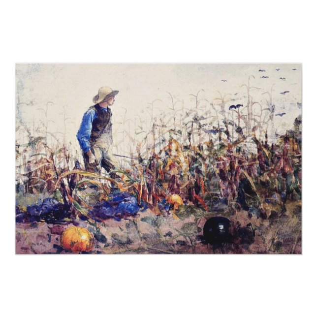 Winslow Homer - Among the Vegetables, Poster (Front)