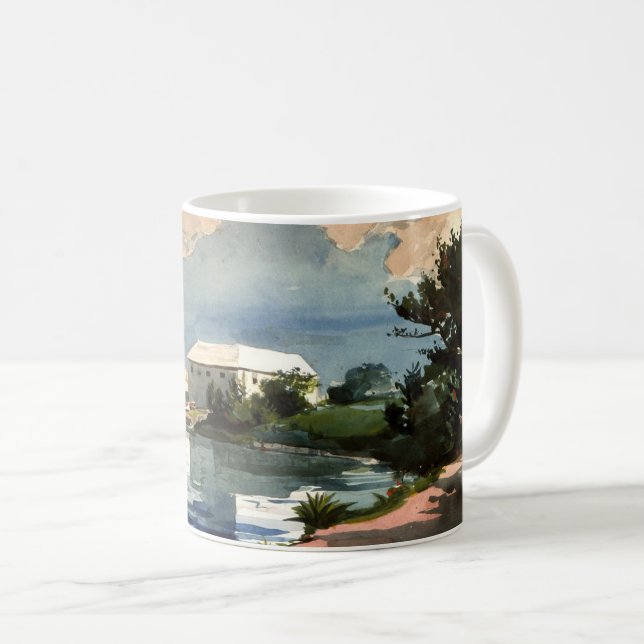 Winslow Homer artwork, Bermuda, Salt Kettle, Coffee Mug (Front Right)