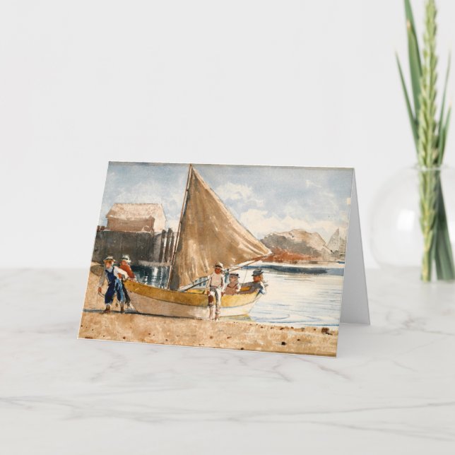 Winslow Homer artwork, Summertime, Card (Front)