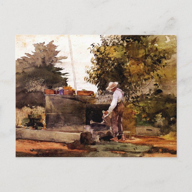 Winslow Homer - At the Well Postcard (Front)