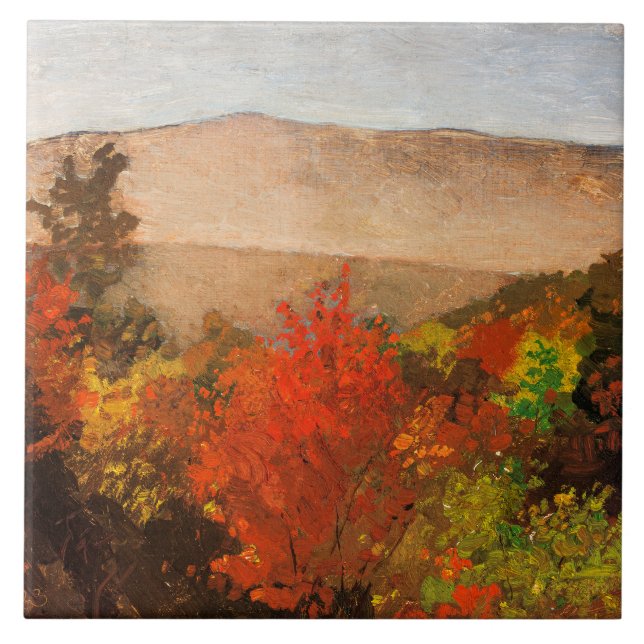 Winslow Homer, Autumn Treetops, Tile (Front)