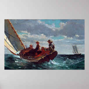Winslow Homer Breezing Up (A Fair Wind) Poster