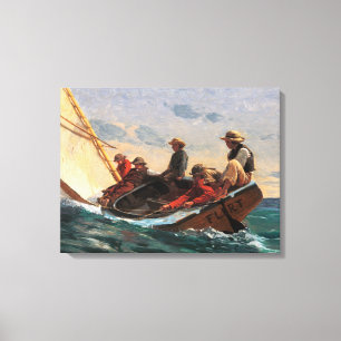 Winslow Homer "Breezing Up (A Fair Wind)" Poster Canvas Print