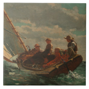Winslow Homer - Breezing Up (A Fair Wind) Tile