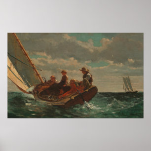 Winslow Homer Breezing Up Poster