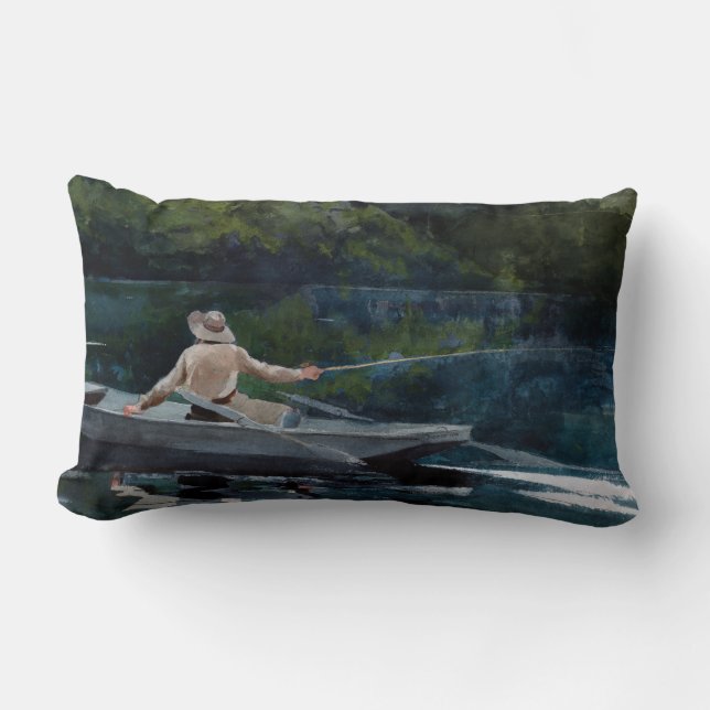 Winslow Homer Casting, Number Two Lumbar Cushion (Front)