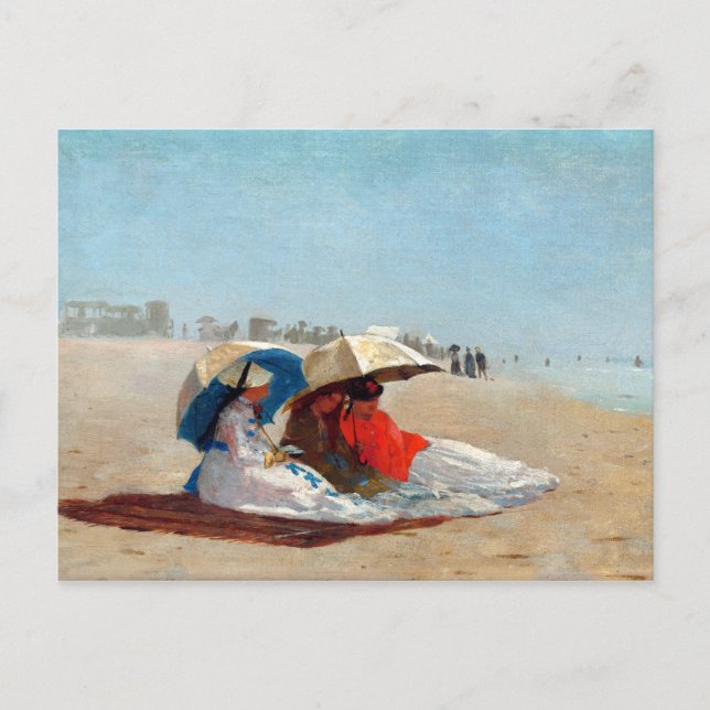 Winslow Homer East Hampton Beach, Long Island Postcard (Front)