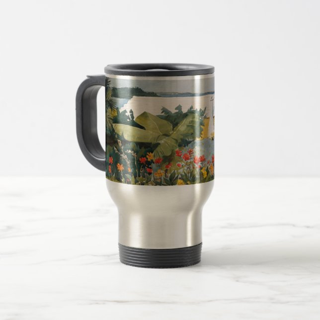 Winslow Homer Flower Garden and Bungalow Bermuda   Travel Mug (Front Left)
