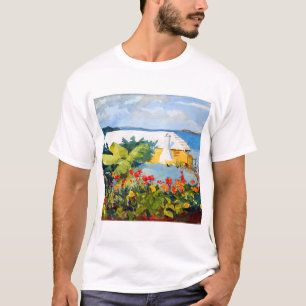 Winslow Homer Flower Garden and Bungalow T-Shirt