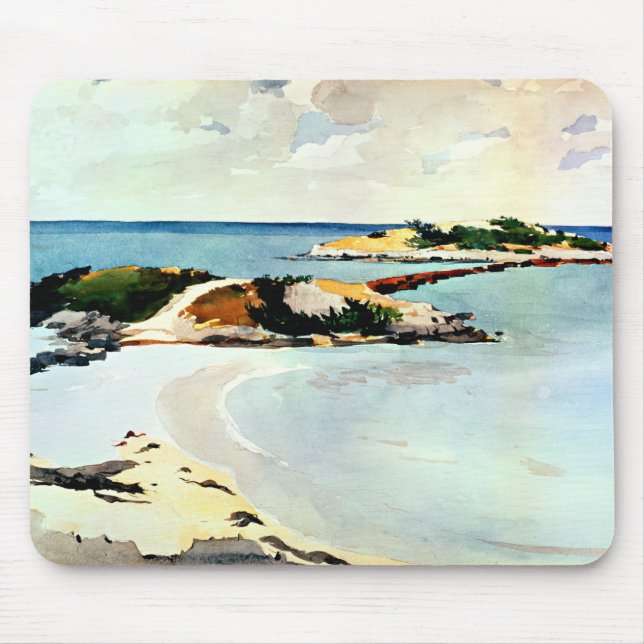 Winslow Homer - Gallows Island Mouse Mat (Front)