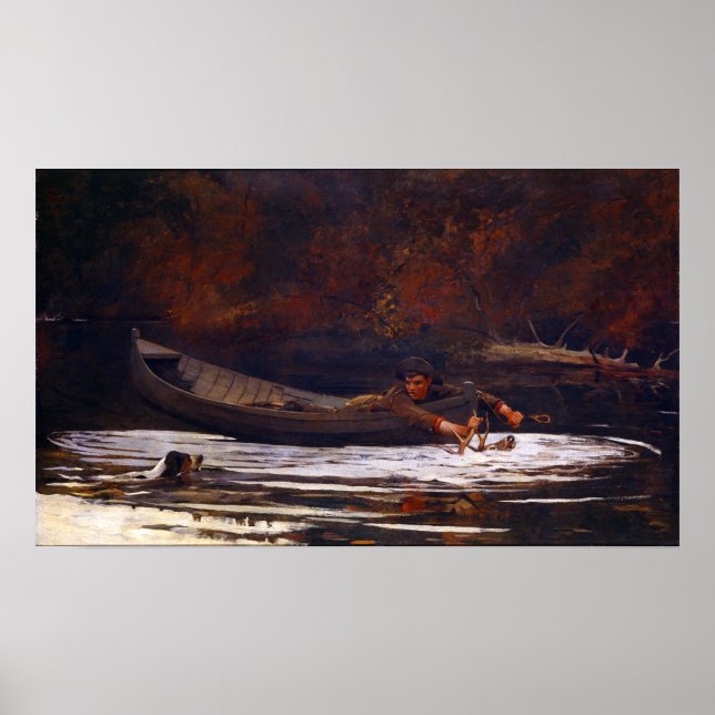 Winslow Homer Hound and Hunter Poster (Front)
