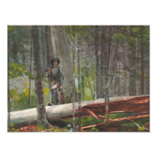 Winslow Homer - Hunter in the Adirondacks Photo Print