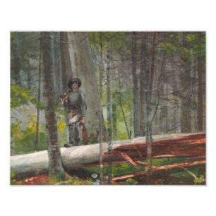 Winslow Homer - Hunter in the Adirondacks Photo Print