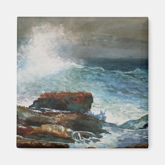 Winslow Homer - Incoming Tide, 1885, artwork Magnet (Front)