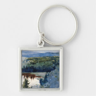 Winslow Homer - Indian Village Adirondacks Key Ring