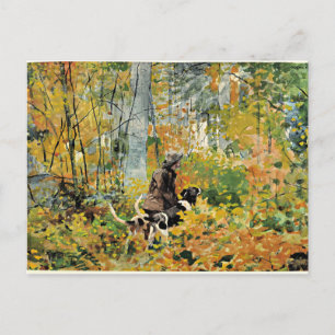 Winslow Homer - On the Trail, fine art painting Postcard