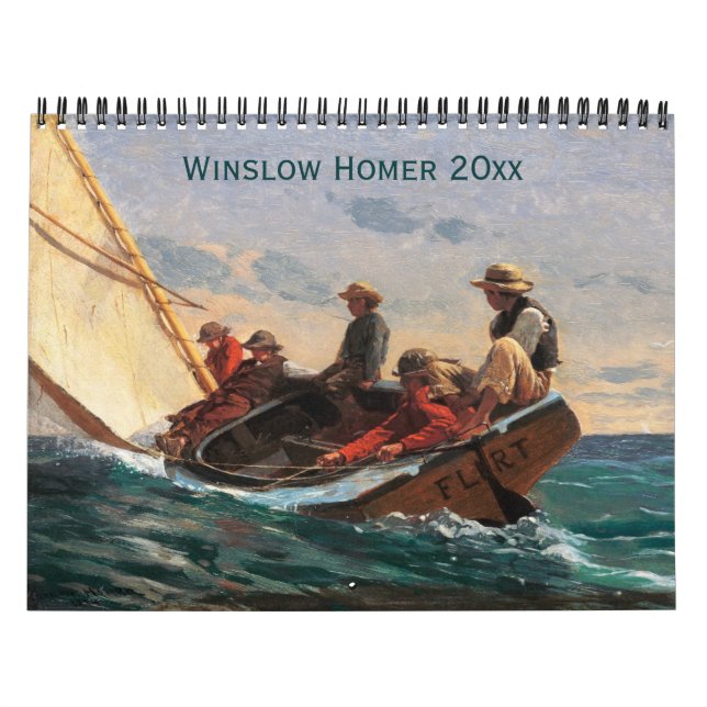 Winslow Homer Paintings Fine Art Calendar (Cover)