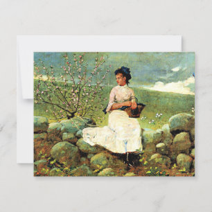 Winslow Homer - Peach Blossoms Card