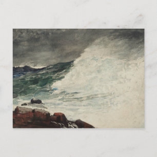 Winslow Homer - Prout's Neck, Breaking Wave Postcard