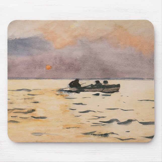Winslow Homer - Rowing Home Mouse Mat (Front)