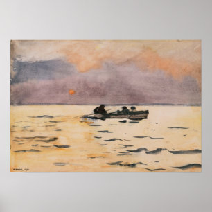 Winslow Homer Rowing Home Poster