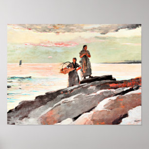 Winslow Homer - Saco Bay, famous painting Poster