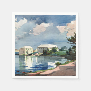 Winslow Homer, Salt Kettle, Bermuda Postcard Napkin