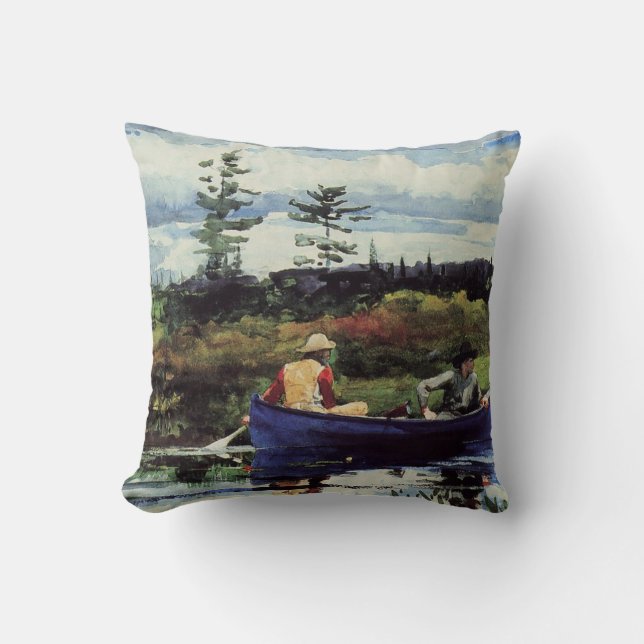 Winslow Homer: The Blue Boat, 1892, artwork Cushion (Front)