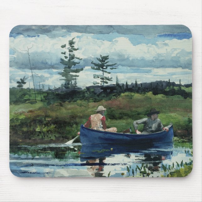 Winslow Homer - The Blue Boat Mouse Mat (Front)