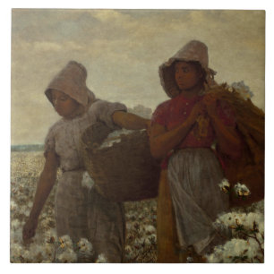 Winslow Homer - The Cotton Pickers Tile
